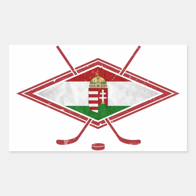 Hungarian Magyar Hockey Logo Sticker (Front)