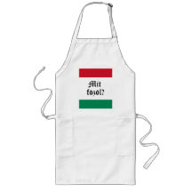 Hungarian "Mit fozol?" (What's cooking?) Apron