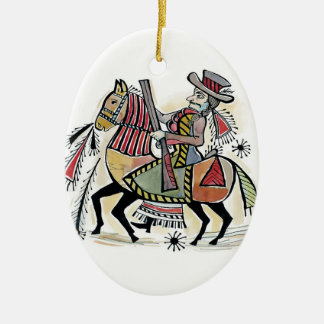 hungarian outlaw ceramic ornament