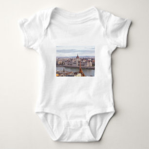 Hungarian Parliament Budapest by day Baby Bodysuit