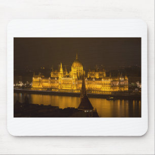 Hungarian Parliament Budapest by night Mouse Pad