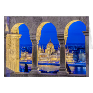 Hungarian Parliament Building at Dusk