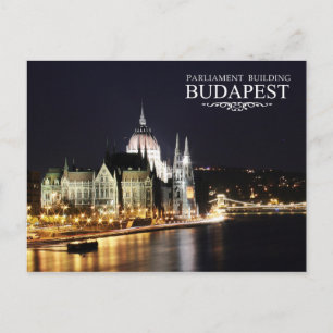 Hungarian Parliament Building, Budapest Postcard