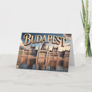 Hungarian Parliament Building in Budapest Card