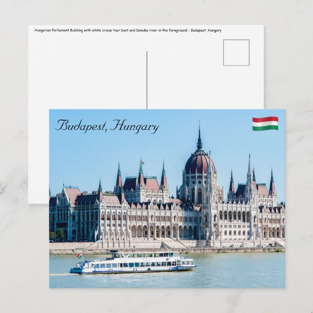 Hungarian Parliament Building in Budapest city Postcard (Front/Back)