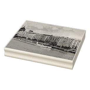 Hungarian Parliament painting Rubber Stamp