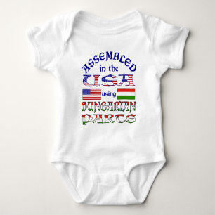 Hungarian Parts Front Baby Bodysuit