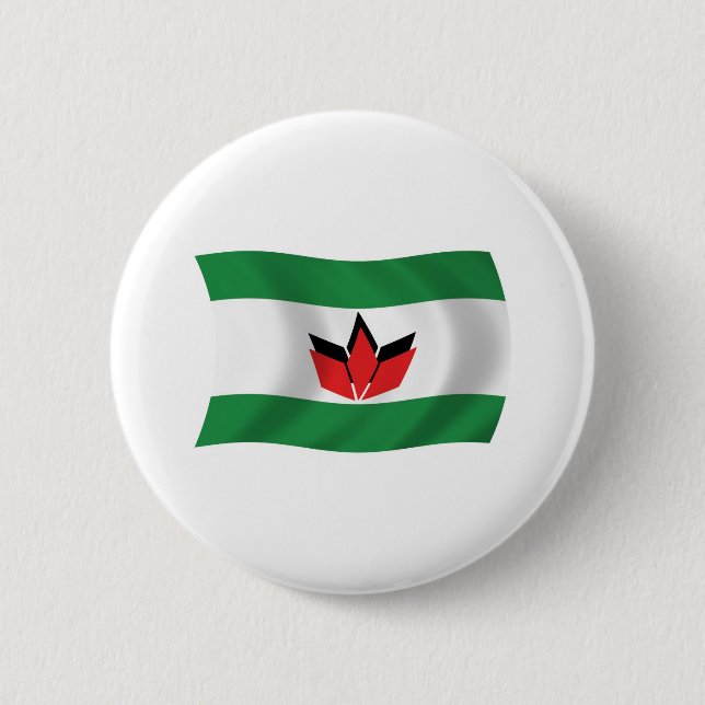 Hungarian People Flag Button (Front)