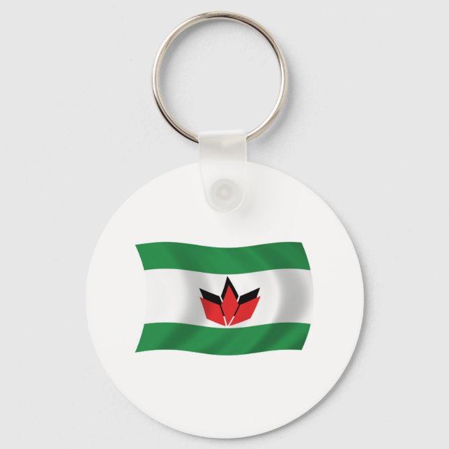 Hungarian People Flag Keychain (Front)