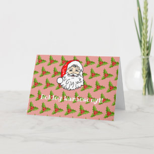 Hungarian Santa Claus Christmas Card