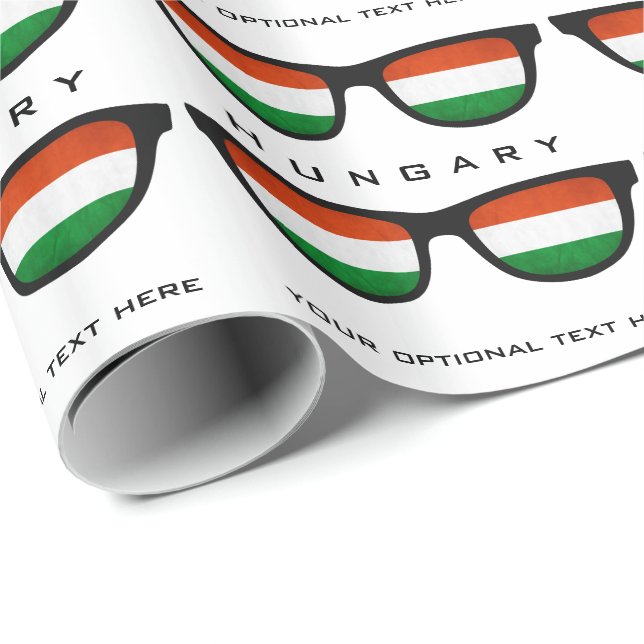 Hungarian Shades custom text & colour gift wrap (Roll Corner)