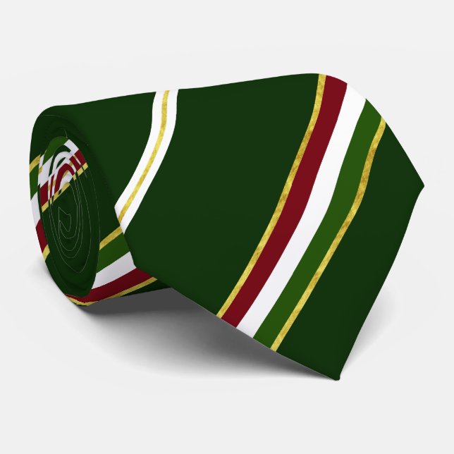 Hungarian stripes flag tie (Rolled)