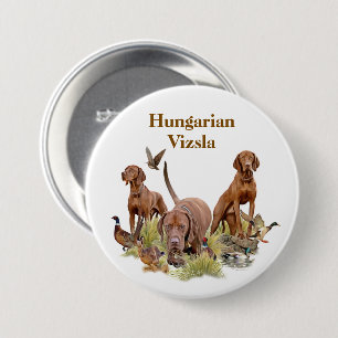 Hungarian Vizsla 3 Inch Round Button