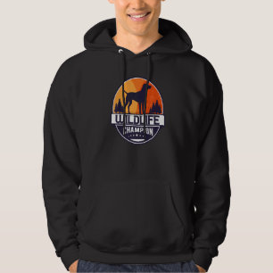 Hungarian Vizsla Dog Retro Hoodie