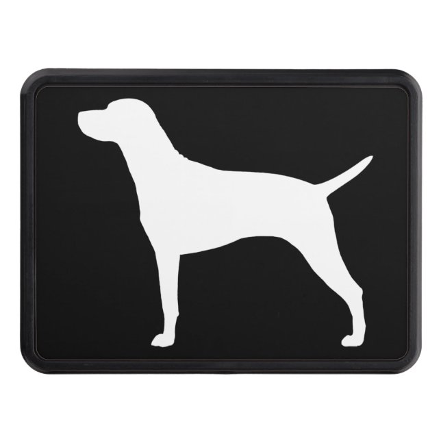 Hungarian Vizsla Silhouette Trailer Hitch Cover (Front)