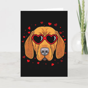 Hungarian Vizsla Valentine Heart Cute Dog Lovers  Card