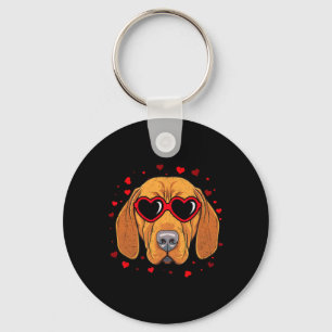 Hungarian Vizsla Valentine Heart Cute Dog Lovers Keychain