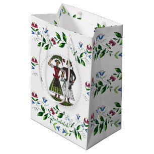 Hungarian Wedding Couple Congratulations! Medium Gift Bag