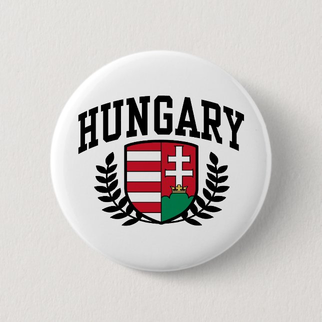 Hungary 2 Inch Round Button (Front)