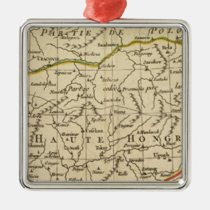 Hungary 3 metal ornament