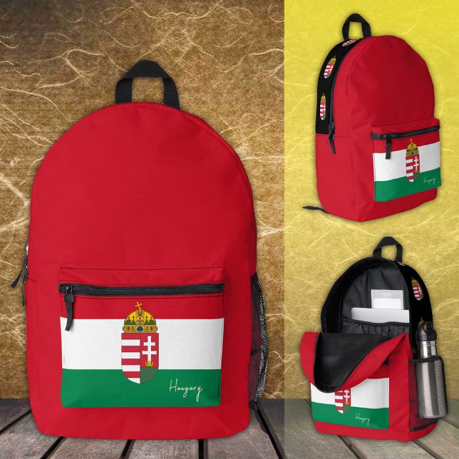 Hungary, backpack, Hungarian Flag / patriotic Printed Backpack (Creator Uploaded)