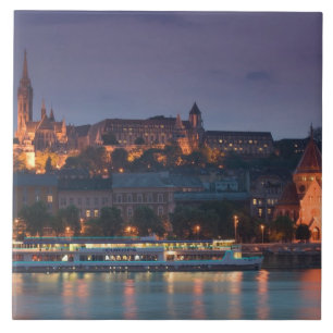 HUNGARY, Budapest: Castle Hill, Calvinist Church Tile