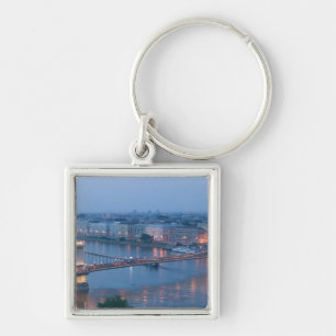 HUNGARY, Budapest: Szechenyi (Chain) Bridge, 3 Keychain