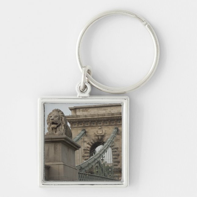 Hungary, capital city of Budapest. Historic 2 Keychain (Front)
