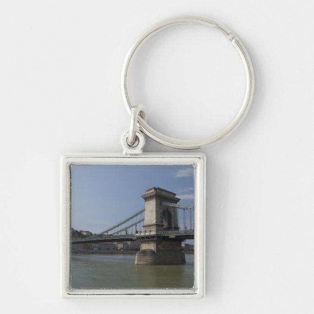 Hungary, capital city of Budapest. Historic 3 Keychain (Front)