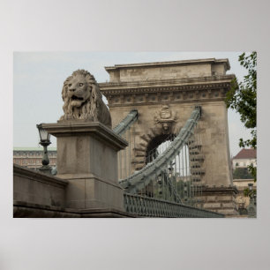 Hungary, capital city of Budapest. Historic Poster