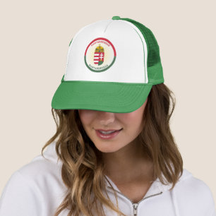 Hungary Coat of Arms Circle Shape Trucker Hat
