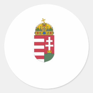 Hungary Coat of Arms Classic Round Sticker