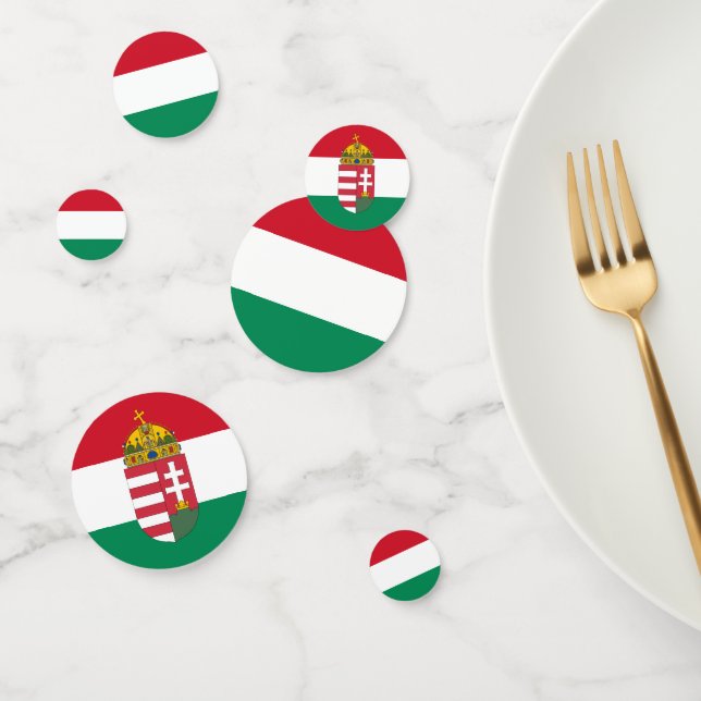 Hungary Confetti, party, Hungarian Flag Confetti (Group)
