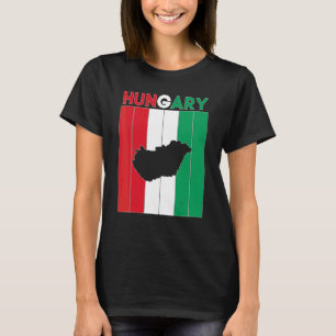 Hungary Country Borders T-Shirt