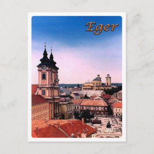 Hungary - Eger - Belvarosa - Postcard