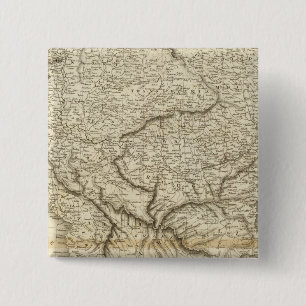 Hungary, European Turkey 2 Inch Square Button