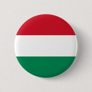 Hungary flag 2 inch round button