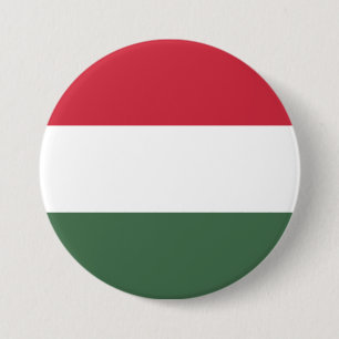 Hungary Flag 3 Inch Round Button