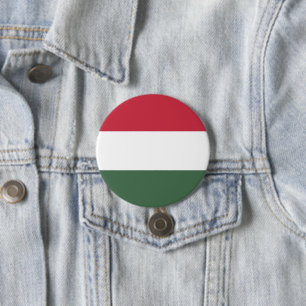 Hungary flag 3 inch round button
