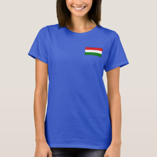Hungary Flag and Map dk T-Shirt