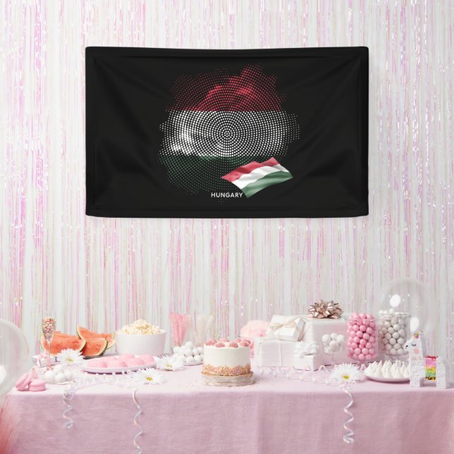 Hungary flag banner (Party)