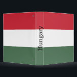 Hungary Flag Binder<br><div class="desc">Patriotic flag of Hungary.</div>