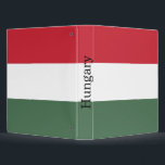 Hungary Flag Binder<br><div class="desc">Patriotic flag of Hungary.</div>