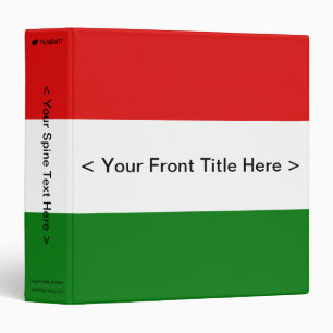 Hungary Flag Binder