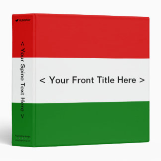 Hungary Flag Binder