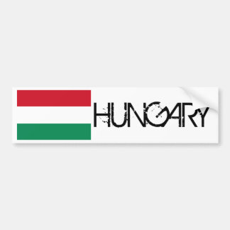 Hungary Flag Bumper Sticker