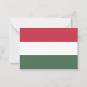 Hungary flag card