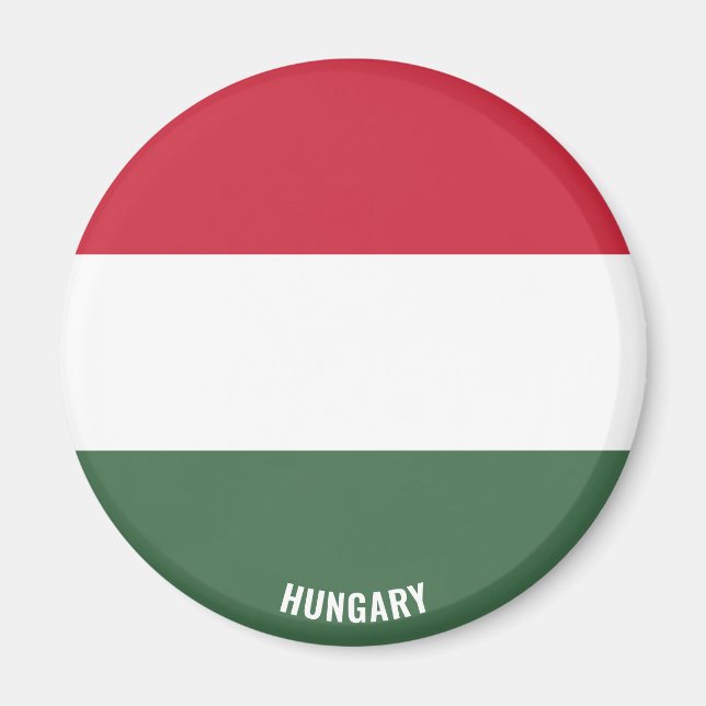 Hungary Flag Charming Patriotic Magnet (Front)