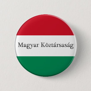 Hungary Flag Colours Button