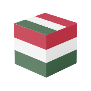 Hungary flag cube